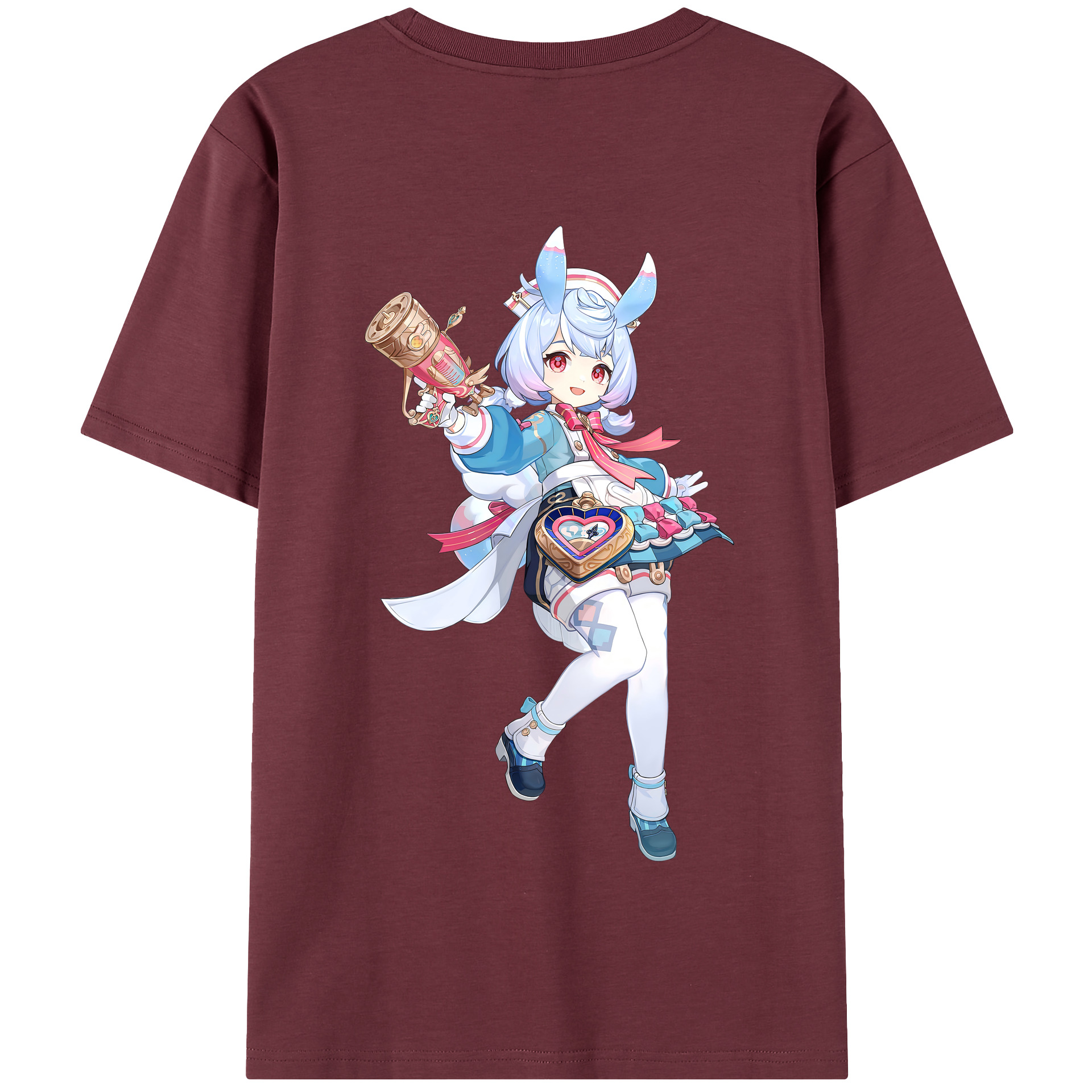 げんし神 シゲウィン genshin Shigewin 綿100％半袖Tシャツ（背面プリント）
